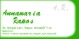 annamaria rapos business card